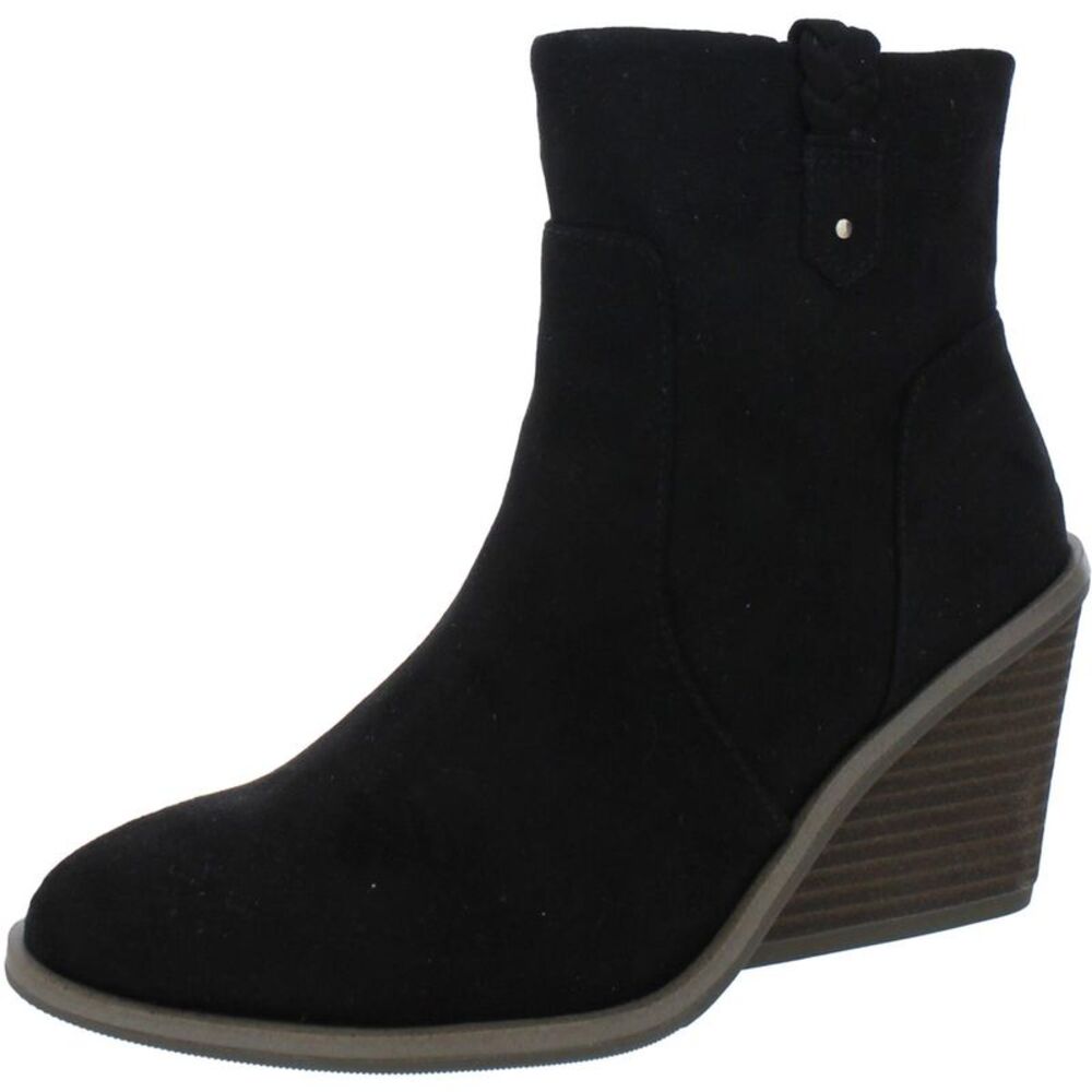 Dr. Scholl's Shoes Womens Mirage Black Zipper Ankle Boots Shoes NWT